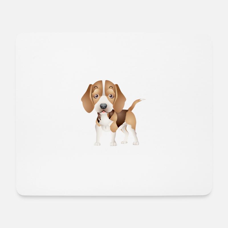 Hund T Shirt selber gestalten - Mousepad (Querformat) - Weiß