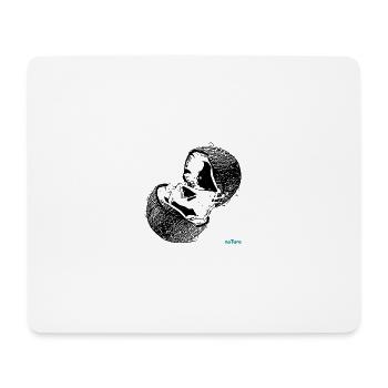 Noix de coco - Tapis de souris (format paysage) - blanc - Devant