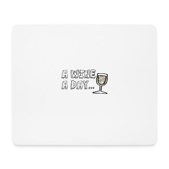 Vin blanc drôle, vin rouge, vin, cadeau - Tapis de souris (format paysage) - blanc - Devant