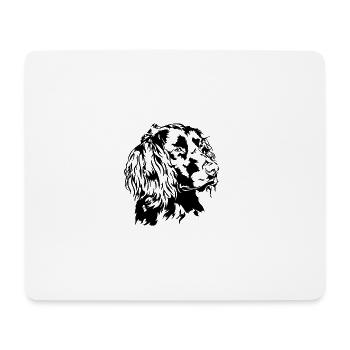German Quail Dog Portrait Hunting Dogs Wilsigns - Mouse Pad (horizontal) - white - Front
