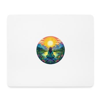 Meditation - Mouse Pad (horizontal) - white - Front