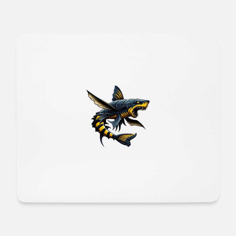 Wespenhai - Mousepad (Querformat) - Weiß