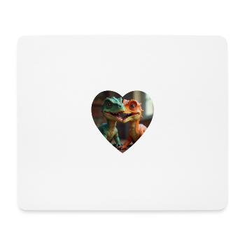 Zwei Baby Dinos - Mousepad (Querformat) - Weiß - Vorne