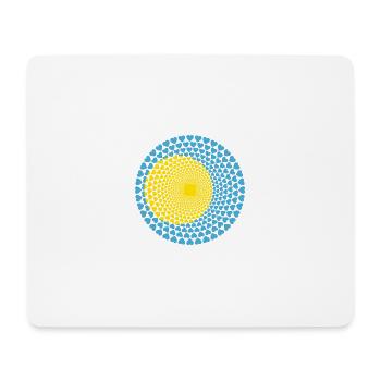 Palau Mandala de coeur Amour Belau - Tapis de souris (format paysage) - blanc - Devant