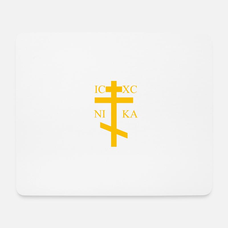 Cross Orthodox - Mouse Pad (horizontal) - white