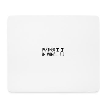 Partner in wine - Mousepad (Querformat) - Weiß - Vorne
