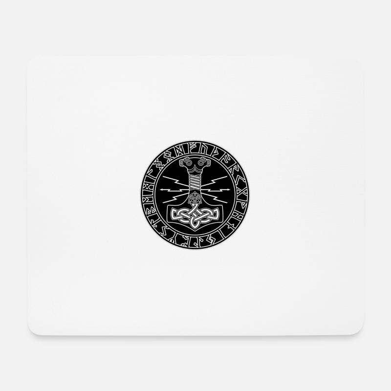 Thors Hammer - Mousepad (Querformat) - Weiß