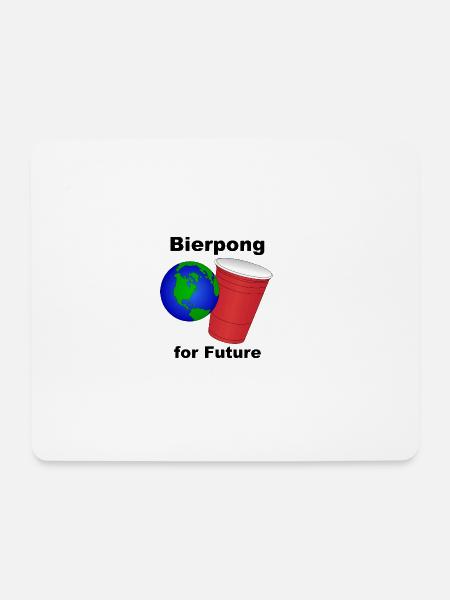 Bierpong for Future - Mousepad (Querformat) - Weiß