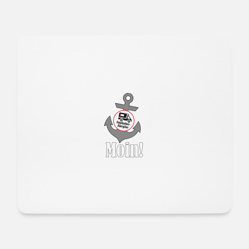 Moin! - Mousepad (Querformat) - Weiß