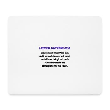 Lieber Katzenpapa - Mousepad (Querformat) - Weiß - Vorne