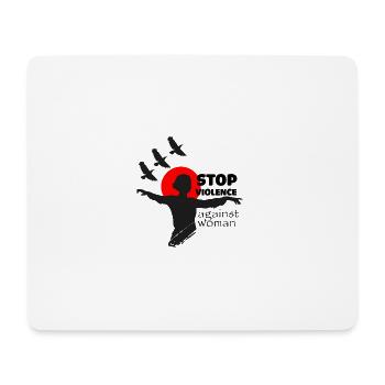 Gewalt gegen Frau stoppen - Mousepad (Querformat) - Weiß - Vorne