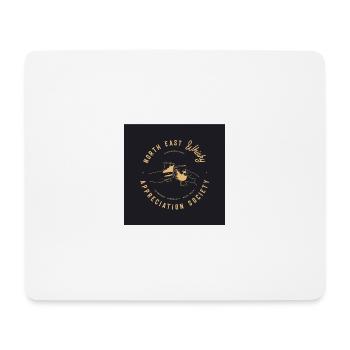 North East Whisky Appreciation Soc. Black Logo - Mouse Pad (horizontal) - white - Front