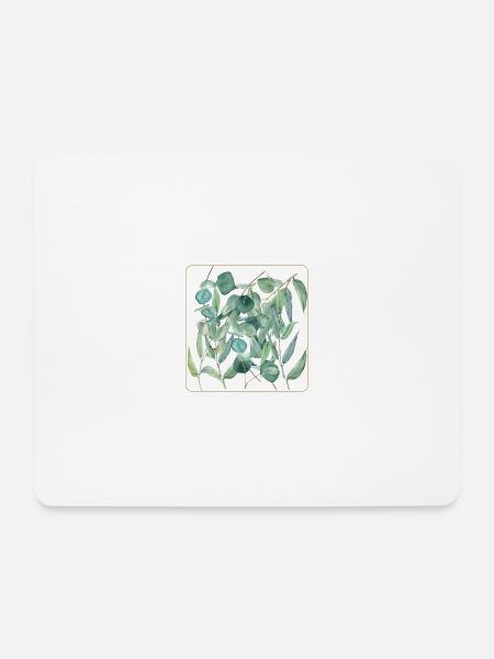 Eukalyptus - Mousepad (Querformat) - Weiß