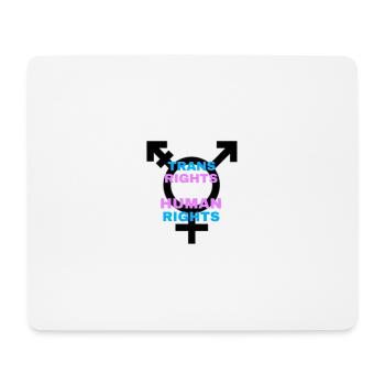 Trans Rights Are Human Rights - Mousepad (Querformat) - Weiß - Vorne