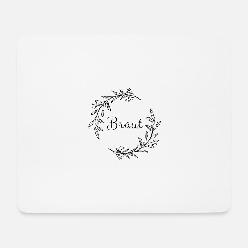 Junggesellinnenabschied - Braut - Mousepad (Querformat) - Weiß