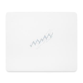 Graphique en chandelier - Tapis de souris (format paysage) - blanc - Devant
