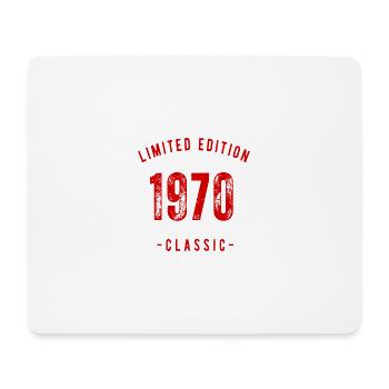 Limitierte Auflage 1970 Retro-Design - Mousepad (Querformat) - Weiß - Vorne