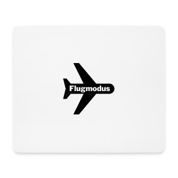 Flugmodus - Mousepad (Querformat) - Weiß - Vorne
