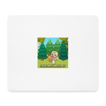 Courtneyoneillart & Best Friend - Mouse Pad (horizontal) - white - Front