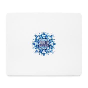 Bliss In - Mandala Yoga Om Meditation Spirituell - Mousepad (Querformat) - Weiß - Vorne