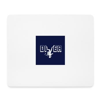 Taucherdesign für Taucher aller ART - Mousepad (Querformat) - Weiß - Vorne
