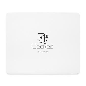 Dunkles Logo - Mousepad (Querformat) - Weiß - Vorne