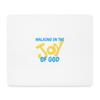 Motif de la joie de Dieu dans des couleurs pastel unies - Tapis de souris (format paysage) - blanc - Devant