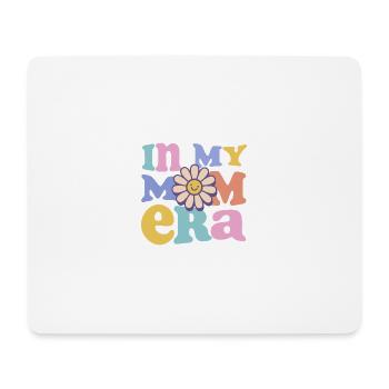 In My Mom Era – Retro Pastell mit Blume - Mousepad (Querformat) - Weiß - Vorne