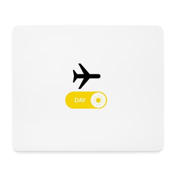 Weltreisen - AUF - Mousepad (Querformat) - Weiß - Vorne