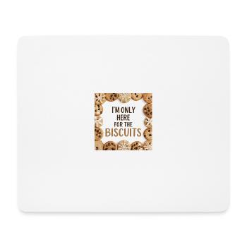 Nur hier für die Kekse - Mousepad (Querformat) - Weiß - Vorne