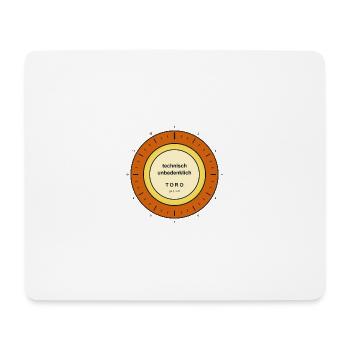 Technisch Unbedenklich Gauge - Mousepad (Querformat) - Weiß - Vorne