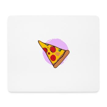 Pizza Pizzastück - Mousepad (Querformat) - Weiß - Vorne