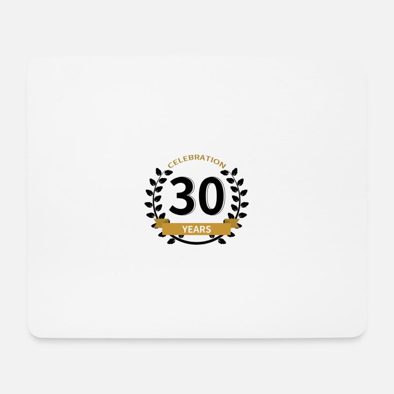 30 Jahre Years Geburtstag Jubiläum - Mousepad (Querformat) - Weiß