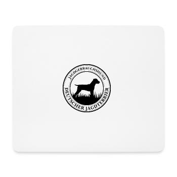 Deutscher Jagdterrier Jagdgebrauchshund Jagdhunde - Mousepad (Querformat) - Weiß - Vorne