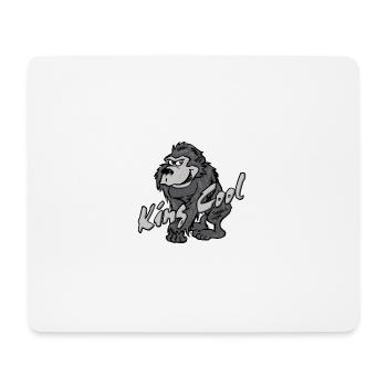 Gorilla King Cool - Mouse Pad (horizontal) - white - Front