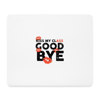 Chemises de classe Embrasse ma classe au revoir lèvres - Tapis de souris (format paysage) - blanc - Devant