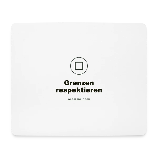 Grenzen respektieren Typo-Design