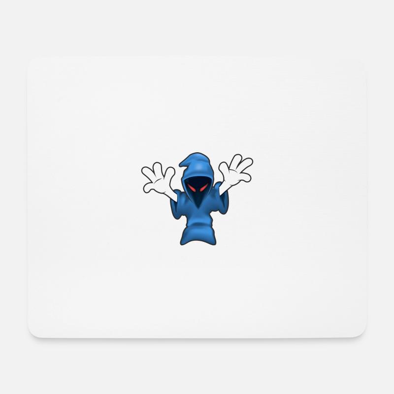 Judgement Day Classic Ghost Logo - Mouse Pad (horizontal) - white