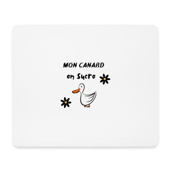 Mon canard en sucre - Tapis de souris (format paysage) - blanc - Devant