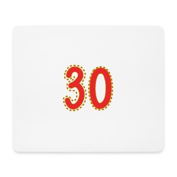 30. 30 YEARS. 30th ANNIVERSARY. 30 YEARS ANNIVERSARY. - Mouse Pad (horizontal) - white - Front