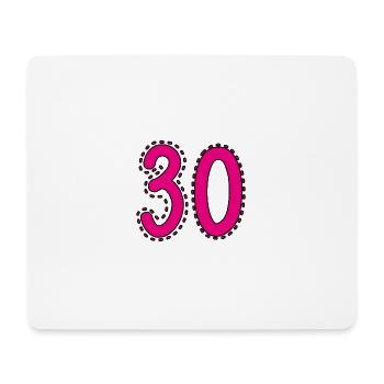 30. 30 YEARS. 30th ANNIVERSARY. 30 YEARS ANNIVERSARY. - Mouse Pad (horizontal) - white - Front