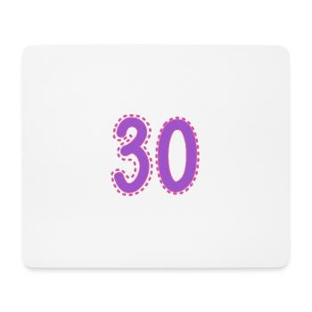 30. 30 YEARS. 30th ANNIVERSARY. 30 YEARS ANNIVERSARY. - Mouse Pad (horizontal) - white - Front