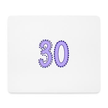 30. 30 YEARS. 30th ANNIVERSARY. 30 YEARS ANNIVERSARY. - Mouse Pad (horizontal) - white - Front