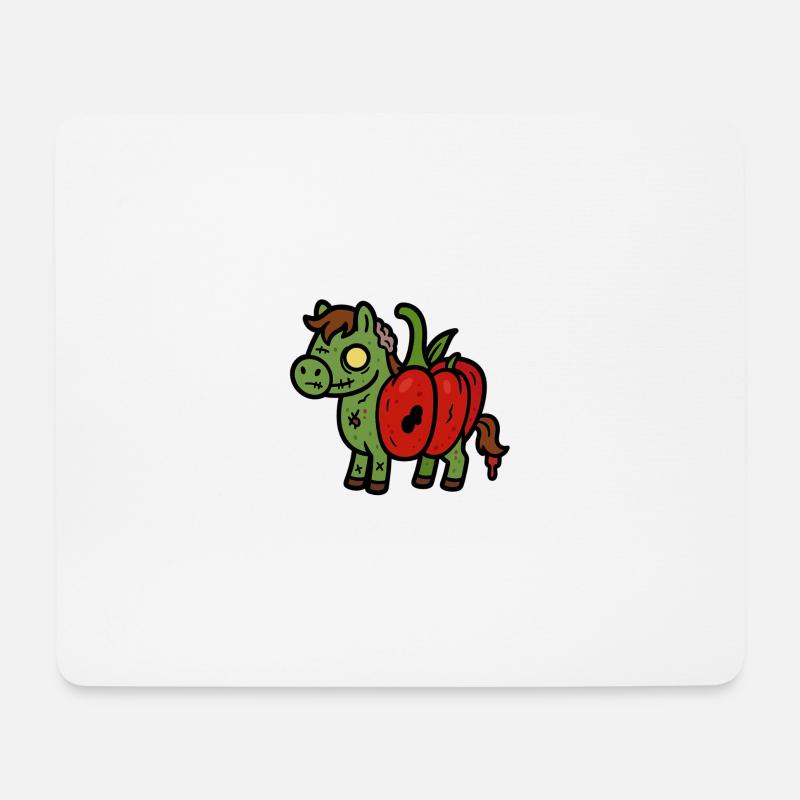 Pferdrika - Mousepad (Querformat) - Weiß