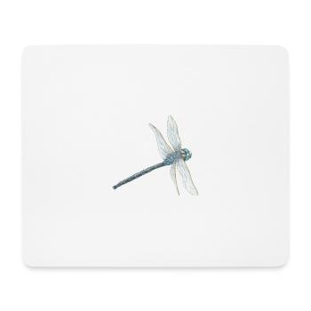 Teal Dragonfly Illustration - Mouse Pad (horizontal) - white - Front