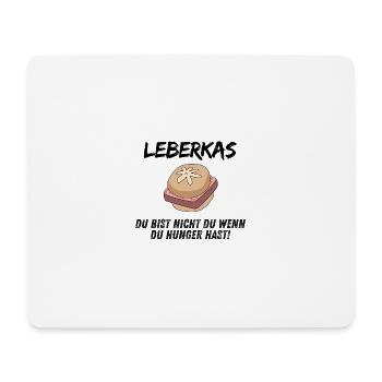 Leberkas - Mousepad (Querformat) - Weiß - Vorne