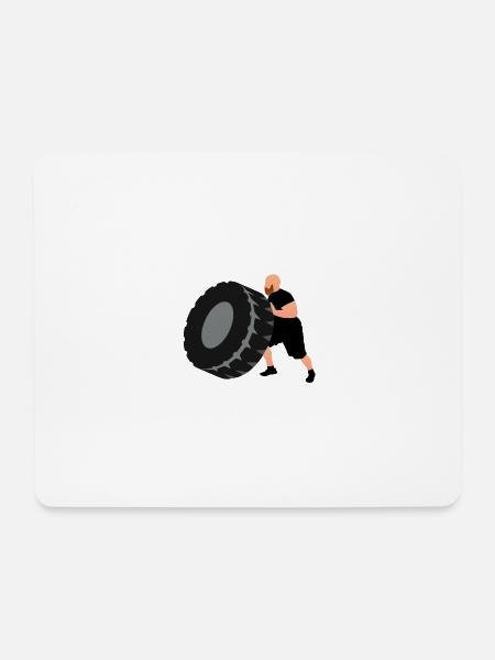 Strongman - Mouse Pad (horizontal) - white