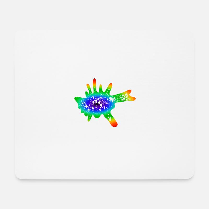 Amibe - couleur - Tapis de souris (format paysage) - blanc