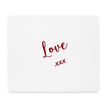 I LOVE YOU. SAINT VALENTIN. EVJF. JE T'AIME - Tapis de souris (format paysage) - blanc - Devant