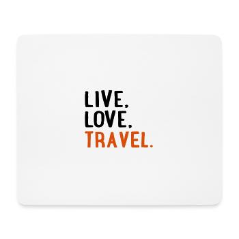 Voyage - Tapis de souris (format paysage) - blanc - Devant